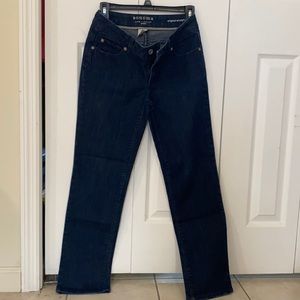 Lightly work petite jean